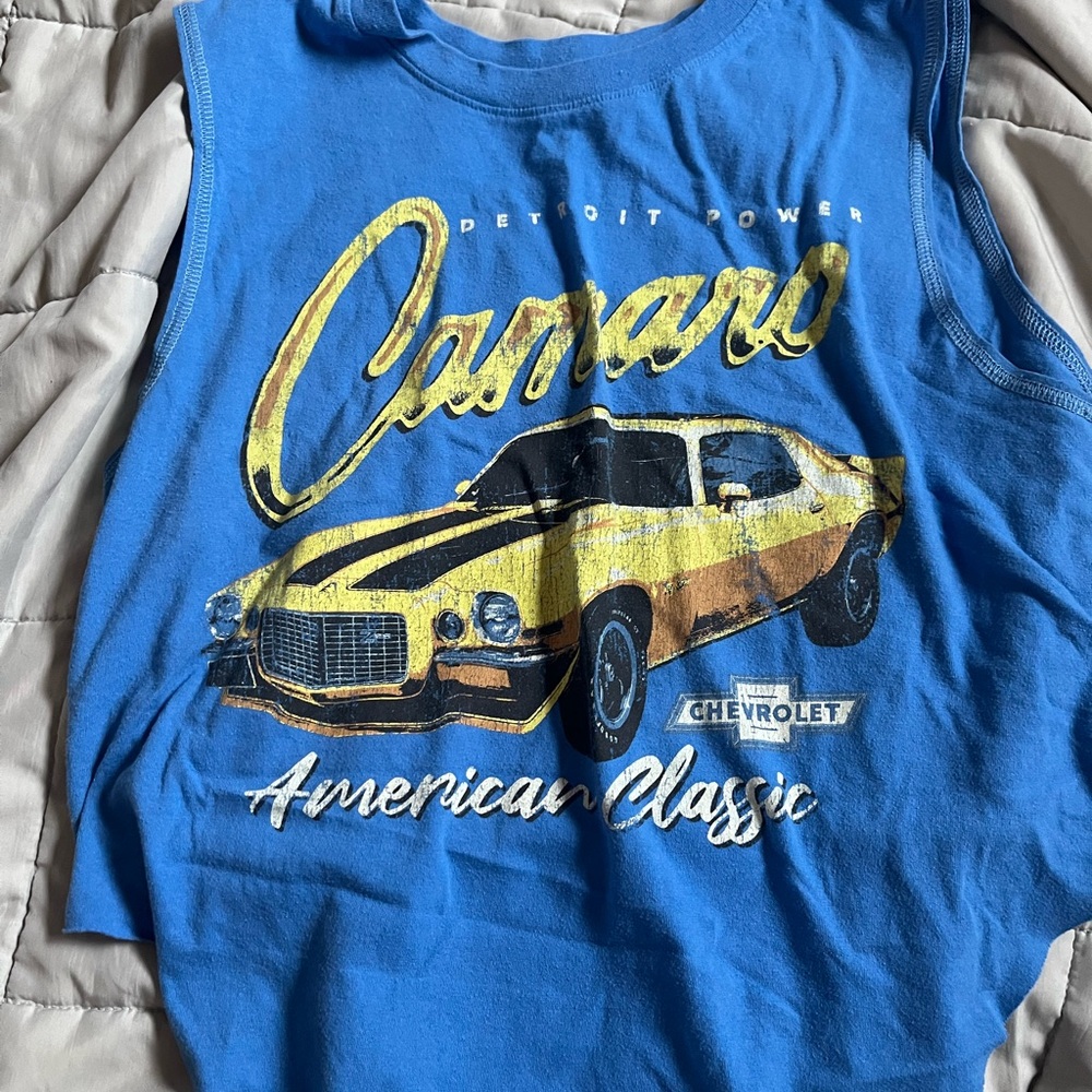 Chevrolet Blue and Yellow Camaro Women's Tank Top